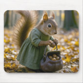 Tapis De Souris Collection d'écureuils Noix dans son sac (Devant)