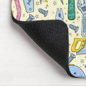 Tapis De Souris Collection d'outils de bricolage Doodle (Coin)