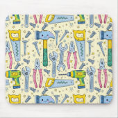Tapis De Souris Collection d'outils de bricolage Doodle (Devant)