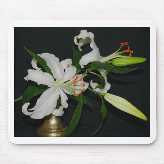 Tapis De Souris Collection Irlandaise de laiton et de fleurs (Devant)