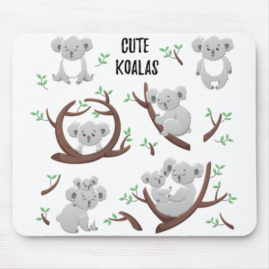 Tapis De Souris collection koala ours Cool Koala, Support Austral (Devant)