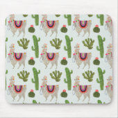Tapis De Souris Collection Llamarama | Cactus & Llama Motif (Devant)