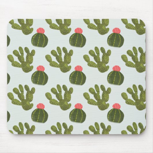 Tapis De Souris Collection Llamarama | Motif Cactus mignon (Devant)