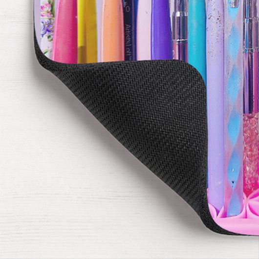 Tapis De Souris Collection Pinceau d'art à ongles (Coin)