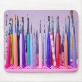 Tapis De Souris Collection Pinceau d'art à ongles (Devant)