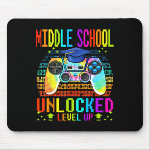 Tapis De Souris collège Déverrouillé Niveau Haut Gamer Retour à Sc