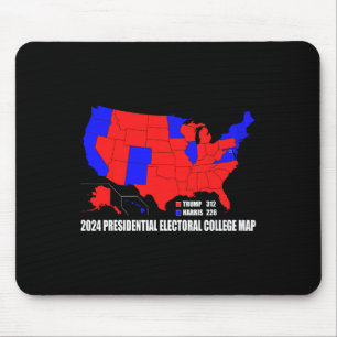 Tapis De Souris Collège électoral présidentiel Carte États-Unis Tr