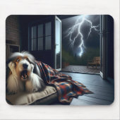 Tapis De Souris Collie effrayé de Thunderstorm (Devant)