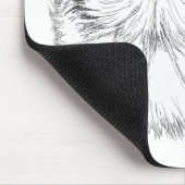 Tapis De Souris Collie Head Study Art (Coin)