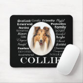 Tapis De Souris Collie Traits (Avec souris)