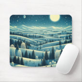 Tapis De Souris Collines d'hiver (Avec souris)