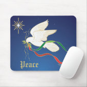 Tapis De Souris Colombe blanche (Avec souris)