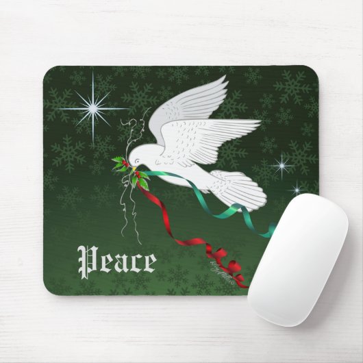 Tapis De Souris Colombe blanche (Avec souris)