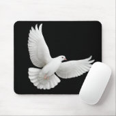 Tapis De Souris Colombe volante Mousepad de blanc (Avec souris)