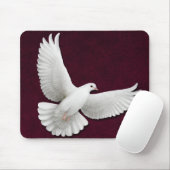 Tapis De Souris Colombe volante Mousepad personnalisable de blanc (Avec souris)