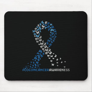 Tapis De Souris Colon Cancer Awareness Colonoscopie Blue Ribbon