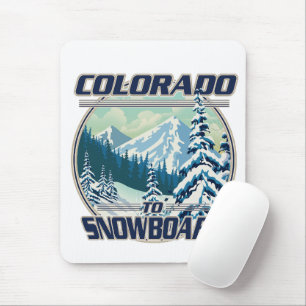 Tapis De Souris Colorado À Snowboard
