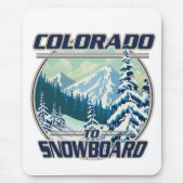 Tapis De Souris Colorado À Snowboard (Devant)