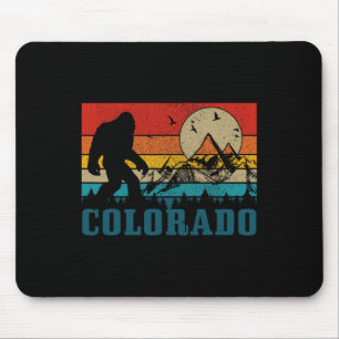 Tapis De Souris Colorado Bigfoot Vintage Montagnes Rocheuses Rando