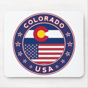 Tapis De Souris Colorado, T-shirt Colorado, États-Unis