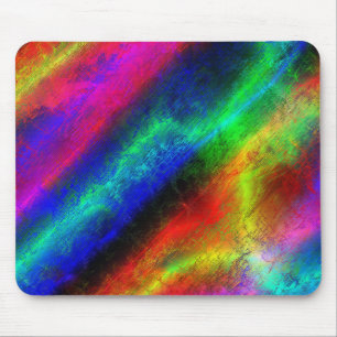 Tapis De Souris coloré arc-en-ciel texture abstraite
