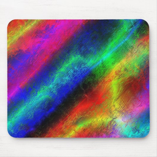 Tapis De Souris coloré arc-en-ciel texture abstraite (Devant)