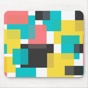 Tapis De Souris Coloré, cool, tendance, art géométrique urbain