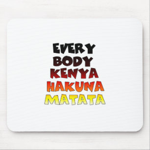 Tapis De Souris Coloré Hakuna Matata : Une Célébration Kenyane
