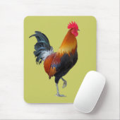 Tapis De Souris Coloré, Mousepad au coq (Avec souris)