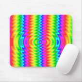 Tapis De Souris Coloré psychédélique Mousepad (Avec souris)