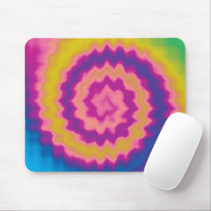 Tapis De Souris Coloré super funky rétro tie motif de teinture