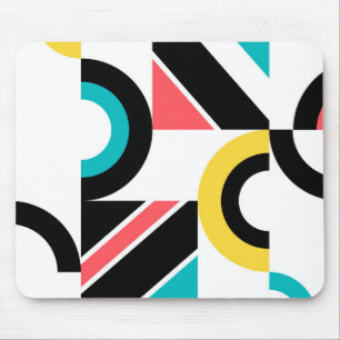 Tapis De Souris Coloré, urbain, tendance, art géométrique moderne