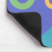 Tapis De Souris Colorful Abstract Geometric Memphis Style Pattern (Coin)