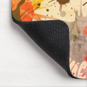 Tapis De Souris Colorful Abstract Watercolor Splatter (Coin)