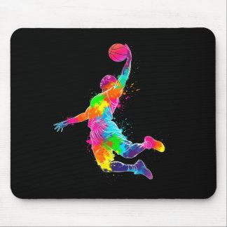 Tapis De Souris Colorful Basball Player For Sports Basball Fan