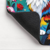 Tapis De Souris Colorful Cat and Butterfly (Coin)