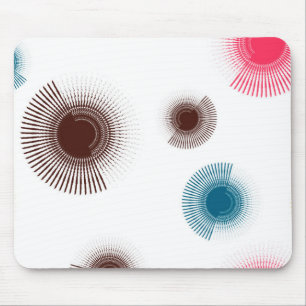 Tapis De Souris Colorful, cool, trend urban brush strokes circles