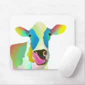 Tapis De Souris Colorful cow (Avec souris)