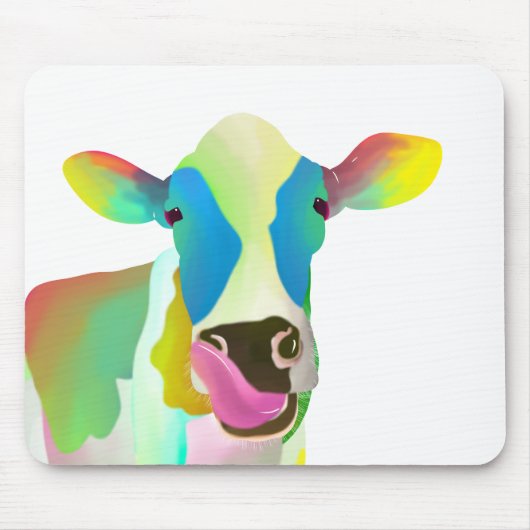 Tapis De Souris Colorful cow (Devant)