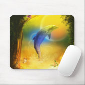 Tapis De Souris Colorful Dolphin (Avec souris)
