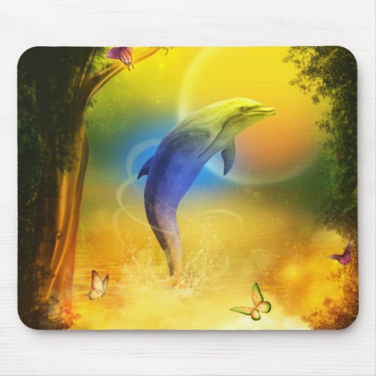 Tapis De Souris Colorful Dolphin (Devant)