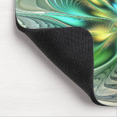 Tapis De Souris Colorful Fantasy Modern Abstract Flower Fractal (Coin)