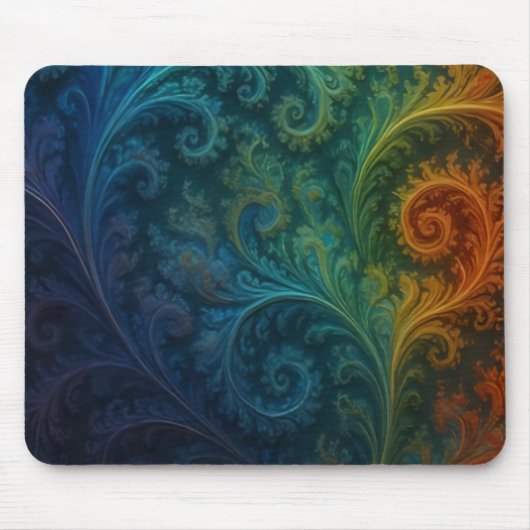 Tapis De Souris Colorful Fractal (Devant)