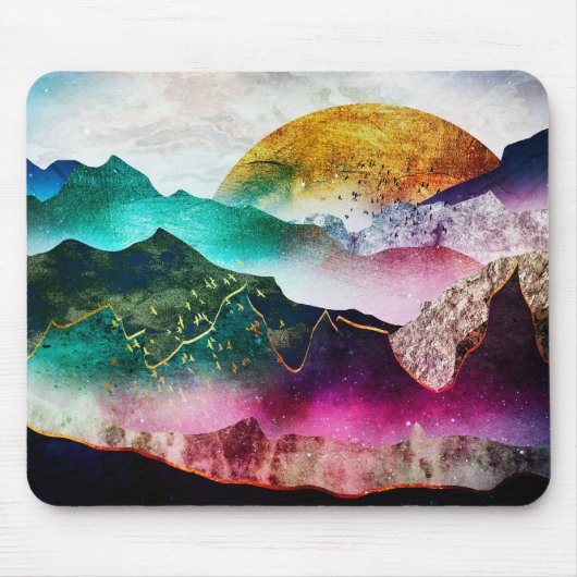 Tapis De Souris Colorful Gemstone Mountains (Devant)