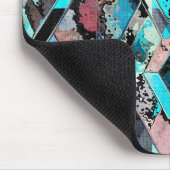 Tapis De Souris Colorful Geometric Abstract Pattern (Coin)