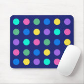 Tapis De Souris Colorful Geometric Dots (Avec souris)