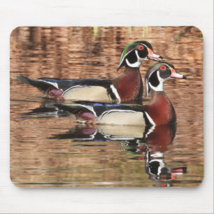 Tapis De Souris Colorful Male Wood Ducks Mouse Pad