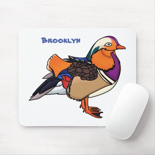 Tapis De Souris Colorful mandarin duck (Avec souris)