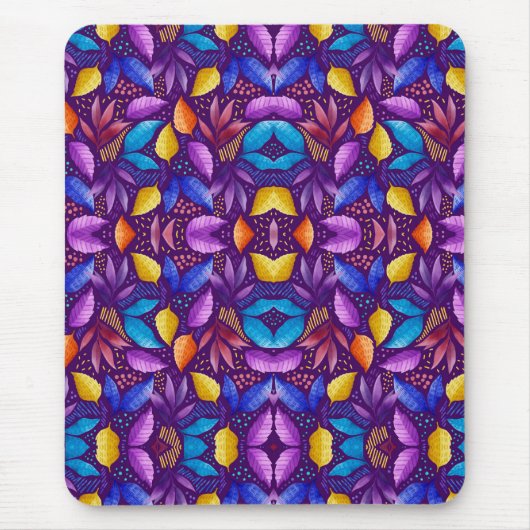 Tapis De Souris Colorful mouse pad featuring a symmetrical (Devant)