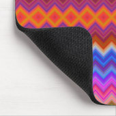Tapis De Souris Colorful mouse pad featuring vibrant zigzag  (Coin)